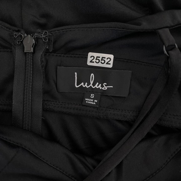 Lulus Dress Women S Tenth Avenue Black Ruched Halter Maxi Formal Event Maxi NWOT - Picture 10 of 13